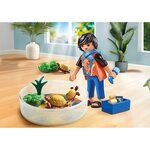 PLAYMOBIL 71748 - My Life Garçon avec famille de tortues dans un terrarium