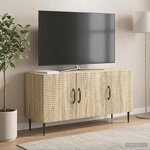 vidaXL Meuble TV Chêne Sonoma 99 x 34 5 x 50 cm Bois d'ingénierie