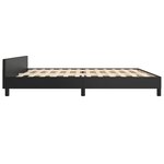 vidaXL Cadre de lit sans matelas noir 200x200 cm similicuir