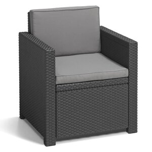 Keter Chaise de jardin Monaco Graphite