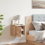 vidaXL Armoire murale 31 5x30x30 cm Bois massif Pin