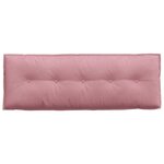 vidaXL Coussin de Dos Rose 140 x 50 cm Tissu en velours côtelé