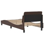 vidaXL Cadre de lit sans matelas marron 90x190 cm similicuir