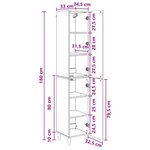 vidaXL Ensemble de Meubles 2 Pièces Chêne Sonoma Bois d'ingénierie