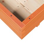 vidaXL Jardinière cire marron 110x110x26 5 cm bois de pin massif