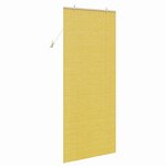 vidaXL Store enrouleur avec des rideaux Jaune 90 x 220 cm Bambou