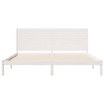 vidaXL Cadre de lit extra long sans matelas 200x210 cm bois massif