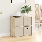 vidaXL Buffet Chêne Sonoma 59 5 x 27 x 57 cm