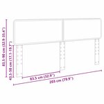 vidaXL Tête de lit Bois Ancien 200 cm Bois d'ingénierie