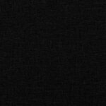 vidaXL Coussin de tête de lit noir 120 cm tissu