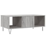 vidaXL Table basse Sonoma gris 90x50x36 5 cm Bois d'ingénierie