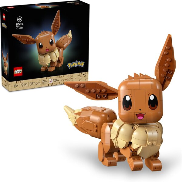 LEGO Pokémon Évoli 72151 - 587 pièces  figurine articulée pour adultes