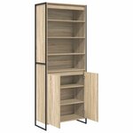vidaXL Armoires Hautes 2 Pièces Sonoma 60 x 36 x 300 cm Bois d'ingénierie
