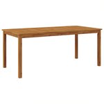 vidaXL Ensemble de Salle à Manger de Jardin 9 pièces Beige en Poly Rattan Acacia
