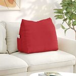 vidaXL Coussin de Dos Rouge 60 x 20 x 50 cm tissu