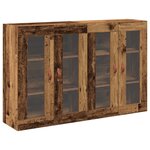 vidaXL Meubles muraux 2 Pièces en bois ancien 69.5 x 34 x 90 cm en bois reconstitué