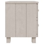 vidaXL Tables de chevet HAMAR 2 Pièces Blanc 40x35x44 5 cm Bois massif
