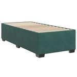 vidaXL Cadre de lit Vert foncé 80x200 cm Velours