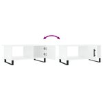 vidaXL Table basse blanc 90x50x40 cm bois d'ingénierie