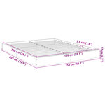 vidaXL Cadre de lit sonoma gris 150x200 cm bois d'ingénierie