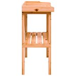 vidaXL Table à plantes avec étagère marron 78x38x82 5 cm bois de sapin