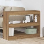 vidaXL Bibliothèque chêne artisanal 100 x 30 x 72 cm Bois d'ingénierie
