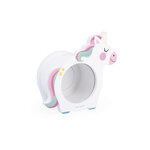 Tirelire Licorne blanche - Face transparente