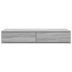 vidaXL Tiroirs de lit avec tiroir Sonoma gris 75 x 36.5 x 16.5 cm