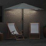 vidaXL Parasol de jardin Couleur sable 294 x 150 x 223 cm tissu