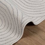 vidaXL Tapis de surface HUARTE Crème 200 x 80 cm Polyester