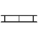 vidaXL Étagères murales 2 Pièces chêne noir 105x18x20 cm bois ingénierie