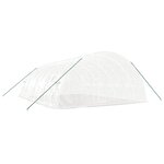 vidaXL Serre avec cadre en acier blanc 48 m² 8x6x2 85 m