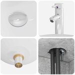 vidaXL Vanité de lavabo mural Gris béton 49 5 x 44 5 x 66 5 cm