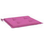 vidaXL Coussins de chaise de jardin lot de 4 rose 40x40x4 cm