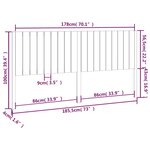 vidaXL Tête de lit 185 5x4x100 cm Bois massif de pin