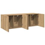 vidaXL Meubles TV muraux 2 Pièces chêne artisanal 80x30x41 cm