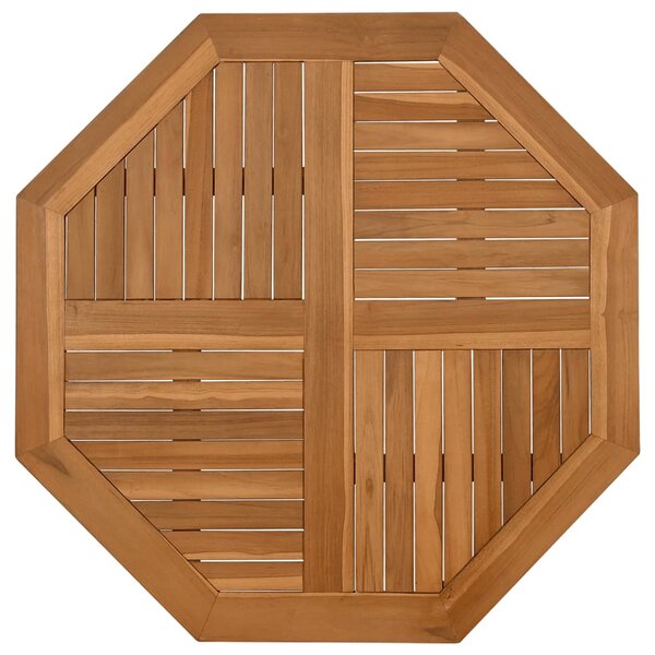 vidaXL Dessus de table 90x90x2 5 cm octogonal bois de teck massif
