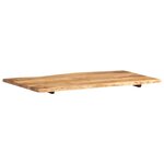 vidaXL Dessus de table Bois d'acacia massif 100x(50-60)x2 5 cm