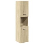 vidaXL Ensemble de meubles de salle de bain 5 Pièces chêne sonoma