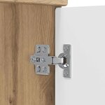 vidaXL Armoire sous évier de salle de bain Chêne artisanal