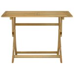 vidaXL Ensemble à manger de jardin 5 Pièces Bois d'acacia solide