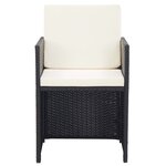 Salon de jardin meuble d'extérieur ensemble de mobilier 15 pièces avec coussins résine tressée noir 02_0015875