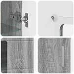 vidaXL Buffet FLORIN Gris Sonoma 55 5 x 29 x 103 cm Bois d'ingénierie