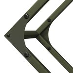 vidaXL Portant de bois chauffage vert olive 100x25x100 cm