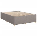 vidaXL Cadre de lit sans matelas taupe 140x190 cm tissu