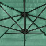 vidaXL Parasol de jardin avec mât en acier vert 268x268x226 cm