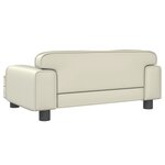 vidaXL Canapé pour enfants crème 70x45x30 cm similicuir