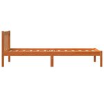 vidaXL Cadre de lit sans matelas cire marron 90x200 cm bois pin massif