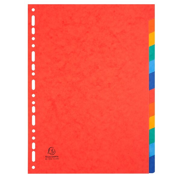 EXACOMPTA Intercalaires en carte lustrée 3/10e 220 grammes