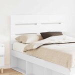 vidaXL Tête de lit Blanc 120 cm Bois d'ingénierie